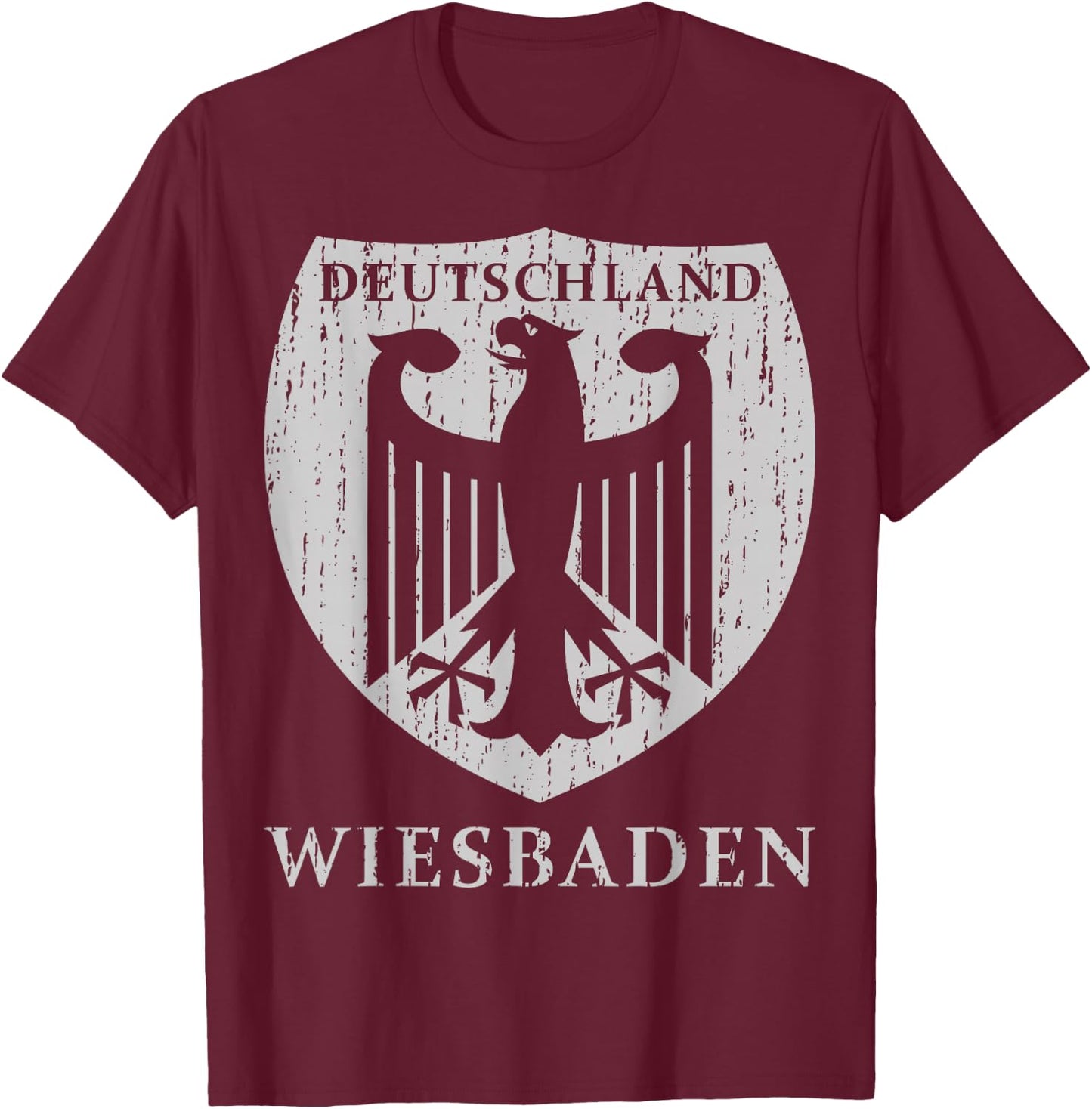 Germany Deutschland Wiesbaden T-Shirt - T-Shirt | Maroon