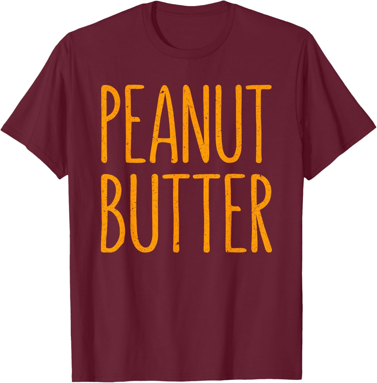 Peanut Butter Shirt Adult Kids Matching Jelly Costume T-Shirt - T-Shirt | Maroon