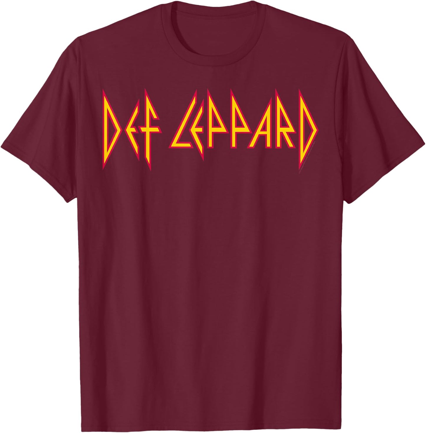 Def Leppard - Classic Logo T-Shirt - T-Shirt | Maroon