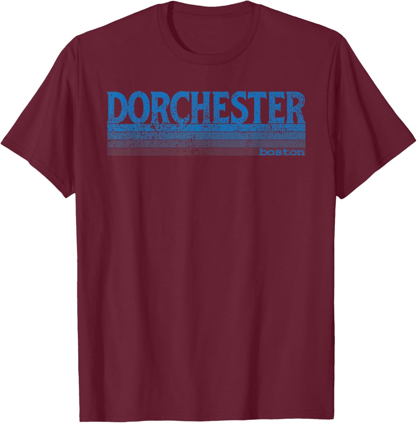 Vintage 1980s Boston MA Neighborhood of Dorchester T Shirt T-Shirt - T-Shirt | Maroon