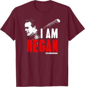 The Walking Dead I Am Negan T-Shirt - T-Shirt | Maroon