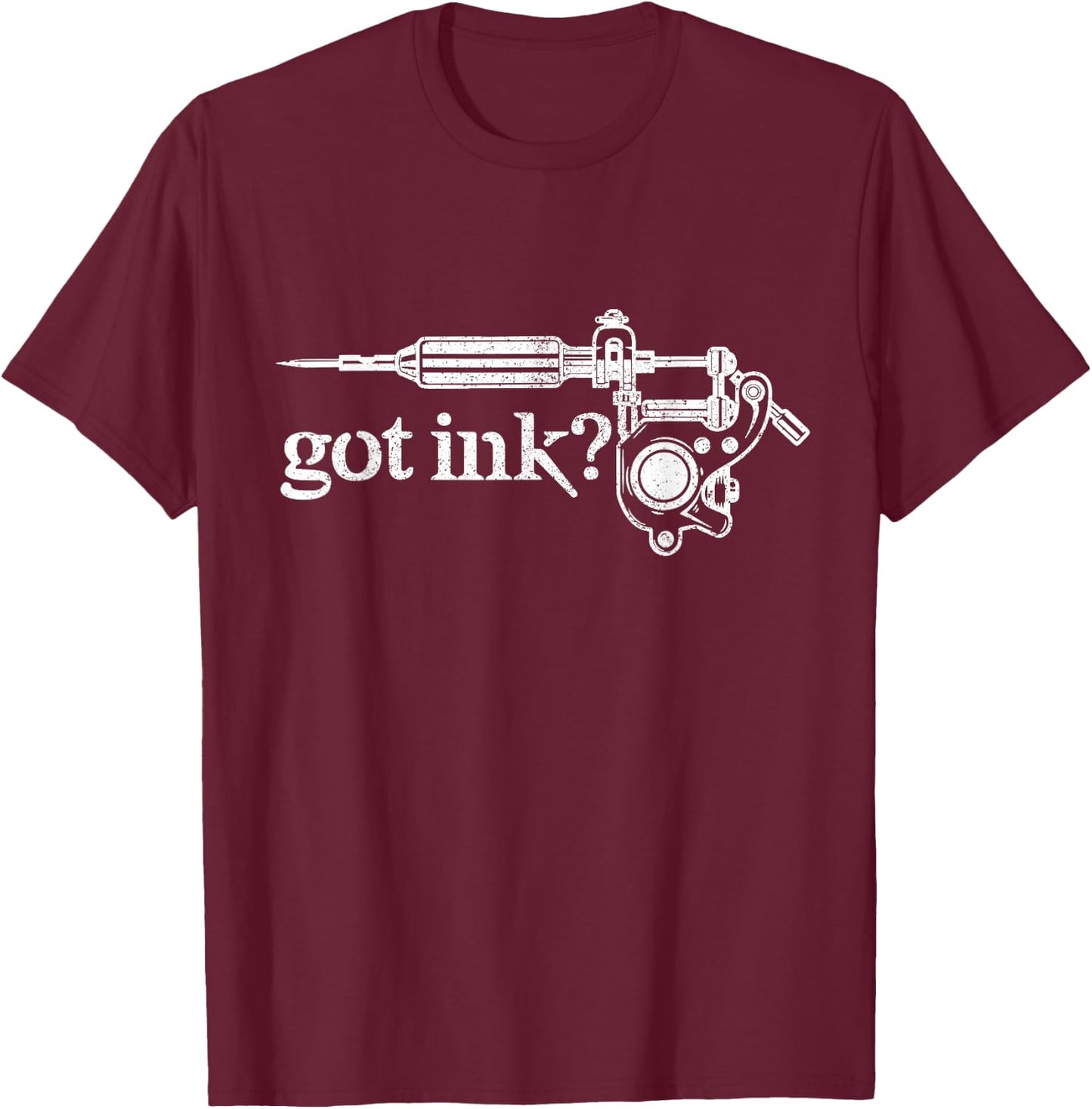 Tattoo Shirt - Got Ink ? Tattoo Gun Artist Inked Gift T-Shirt - T-Shirt | Maroon
