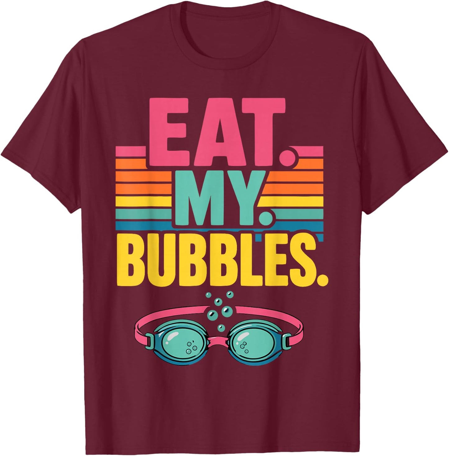 Funny Swim Team Swimming T-Shirt - T-Shirt | Maroon