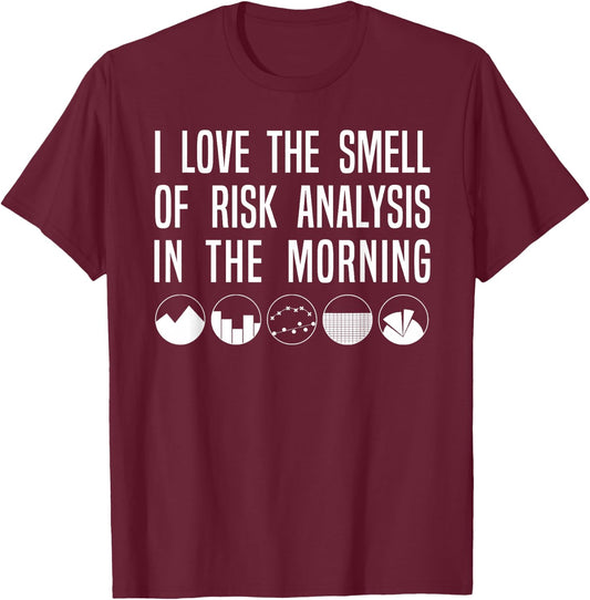 Actuary Shirt, Love Risk Analysis Actuaries Gift T-Shirt - T-Shirt | Maroon