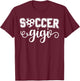 Soccer Gigi Grandma Sport Lover Birthday Mother's Day T-Shirt - T-Shirt | Maroon