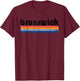 Vintage 80s Style Brunswick MD T-Shirt - T-Shirt | Maroon