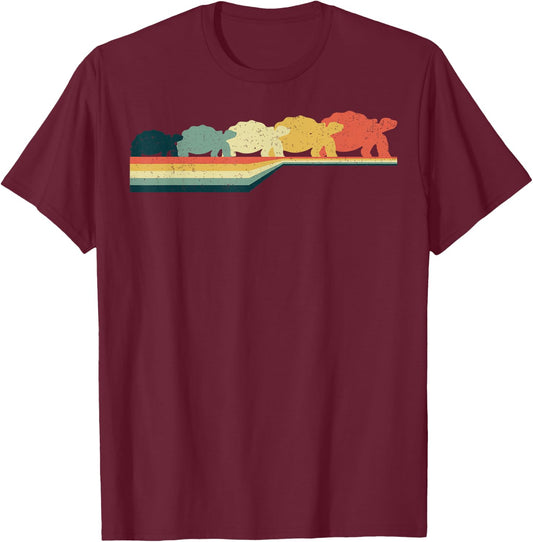 TORTOISE Vintage Retro Style Cute Pet Gift T-Shirt - T-Shirt | Maroon