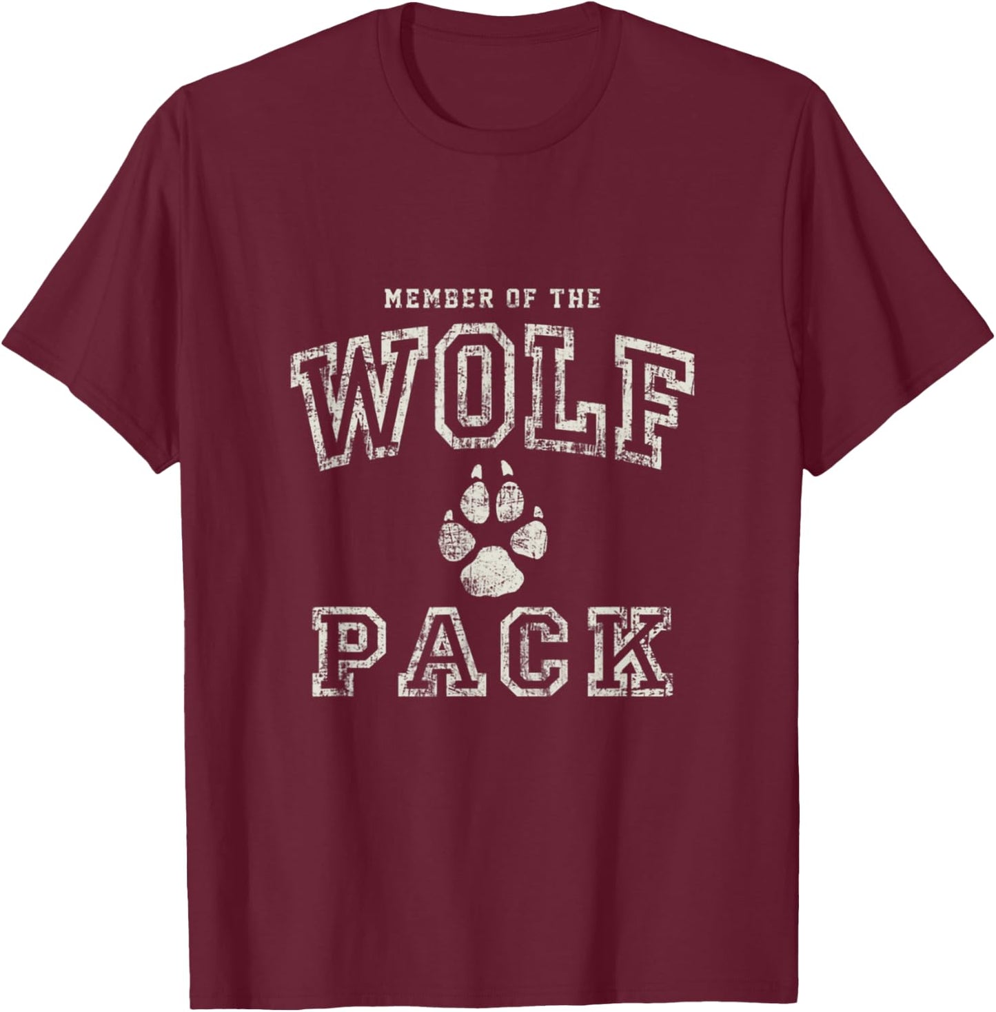 Member Of The Wolf Pack Shirt T-Shirt - T-Shirt | Maroon