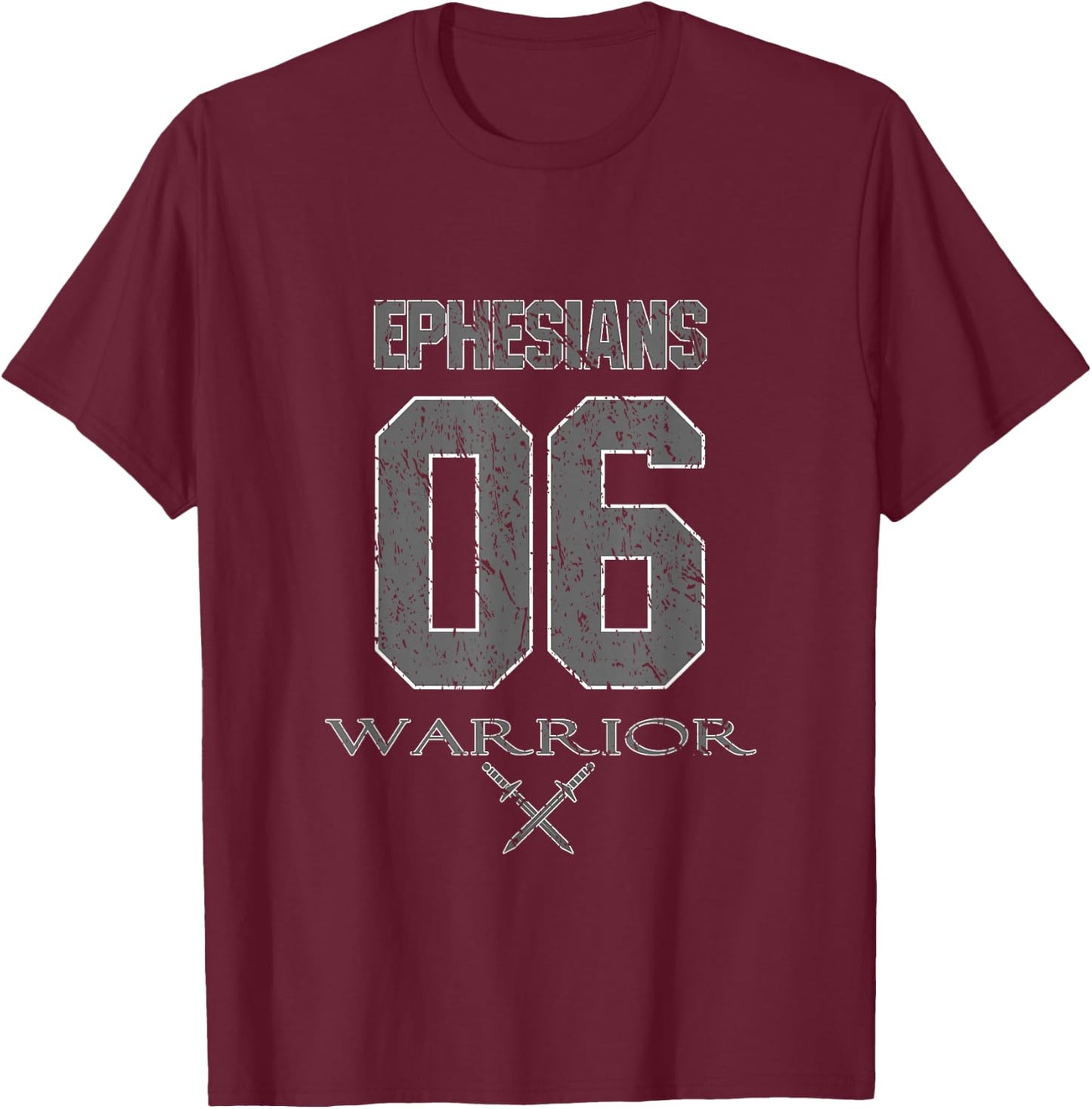 Ephesians 6 Warrior & Armor of God & Women T-Shirt - T-Shirt | Maroon
