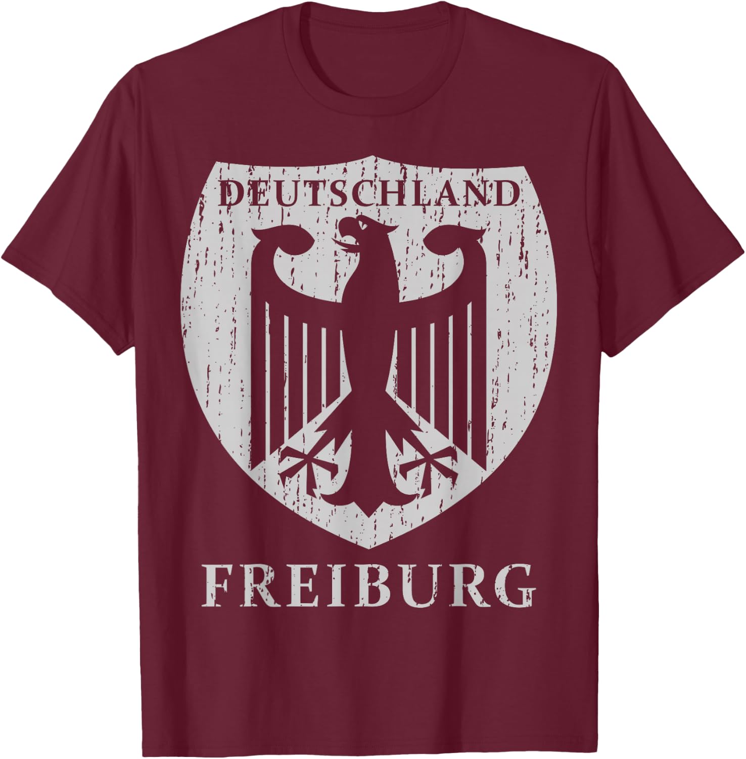 Germany Deutschland Freiburg T-Shirt - T-Shirt | Maroon