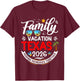 Family Vacation Texas 2026 Summer Matching Vacation 2026 T-Shirt - T-Shirt | Maroon
