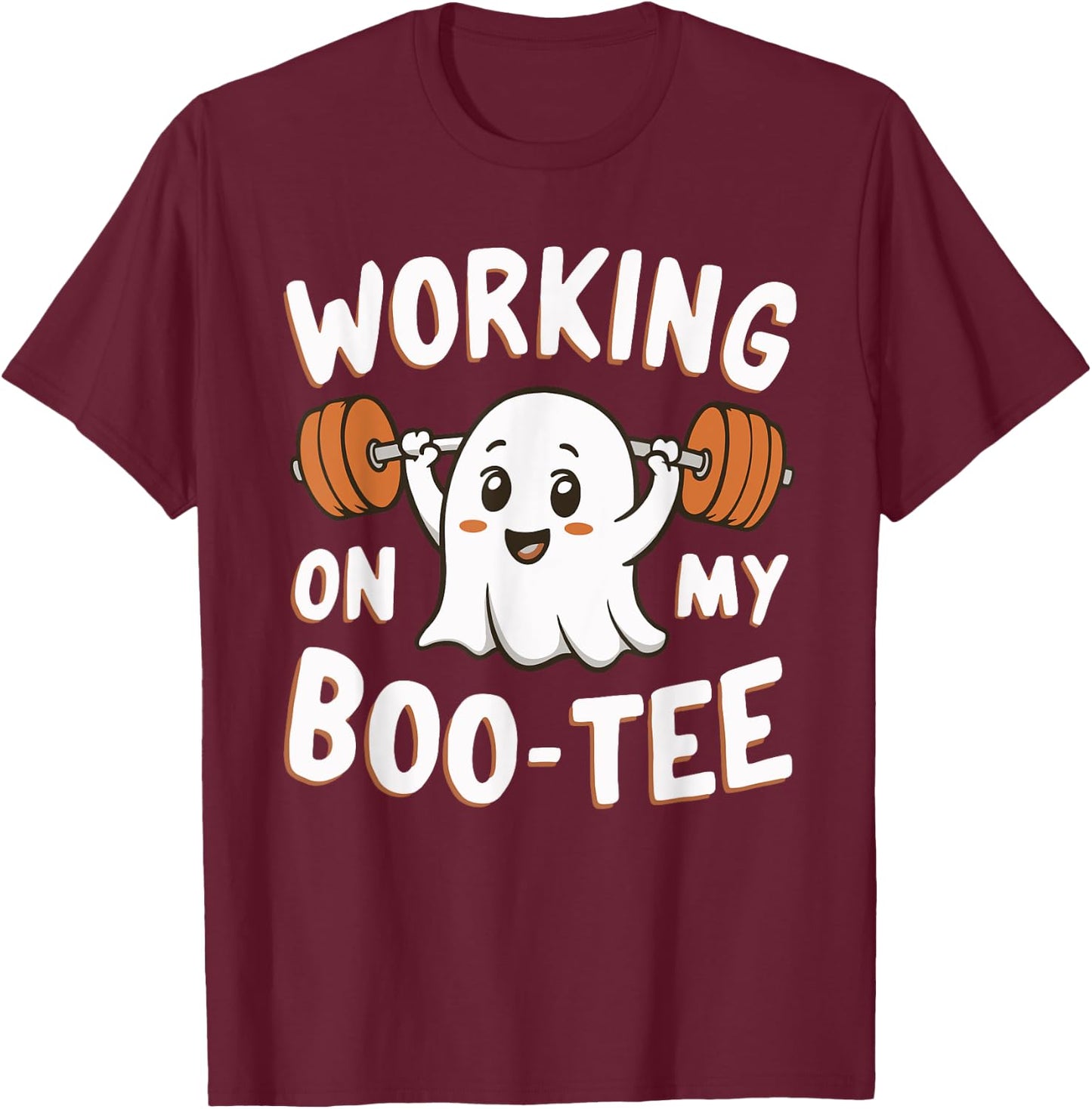 Working On My Boo T-Shirt - T-Shirt | Maroon