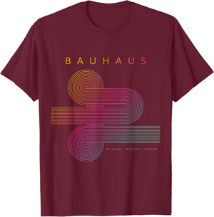 Bauhaus Poster 1923-100 Years of the Design School T-Shirt - T-Shirt | Maroon