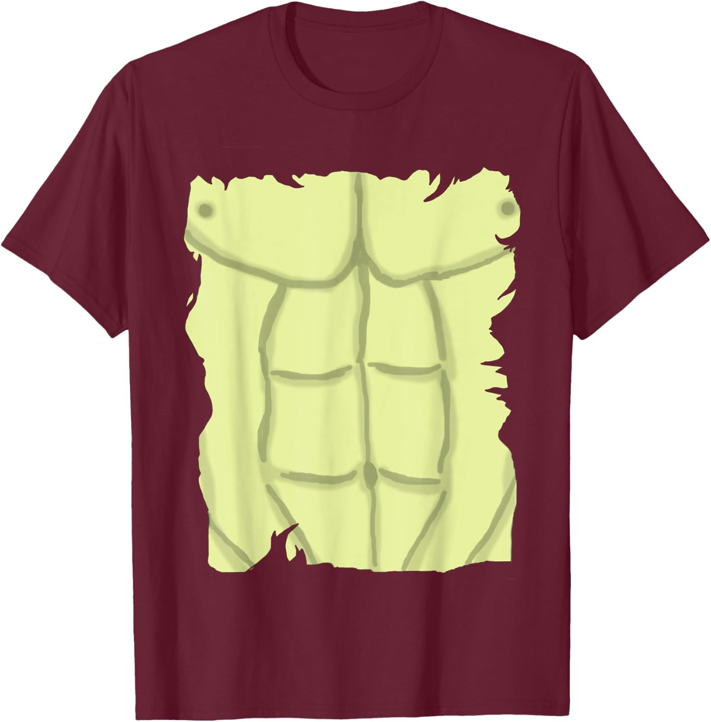 Muscle Bodybuilder Six Pack Abs Ripped Men Boys Kids T-Shirt - T-Shirt | Maroon