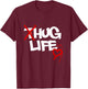 Hug Dealer Life Funny Extrovert 80s 90s Gen X Millennial T-Shirt - T-Shirt | Maroon