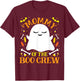 Mommy Boo Crew Ghost Matching Family Mom Halloween T-Shirt - T-Shirt | Maroon