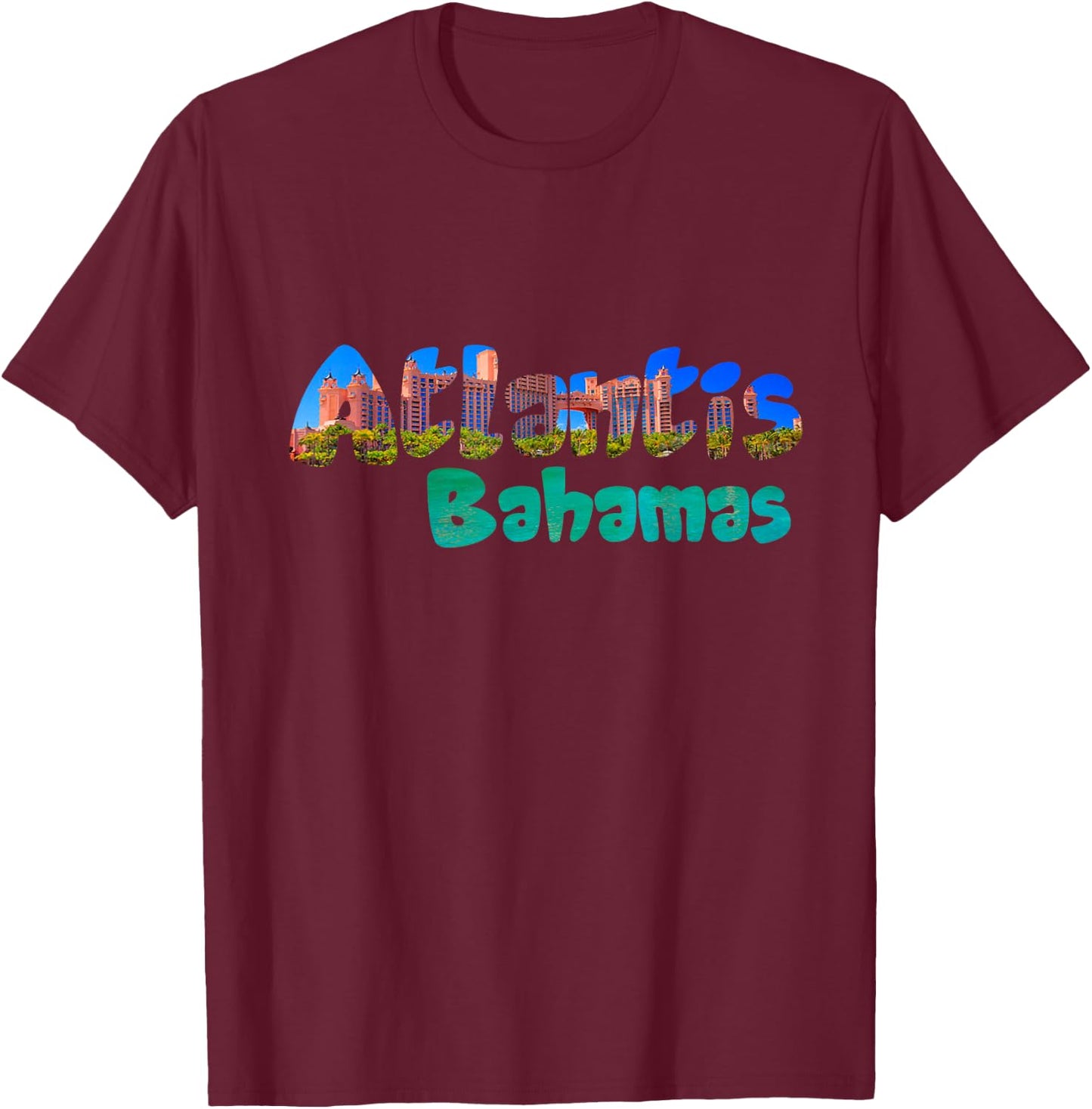 Atlantis Bahamas . T-Shirt - T-Shirt | Maroon