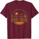 Vintage Rigby, Idaho Mountain Hiking Souvenir Print T-Shirt - T-Shirt | Maroon