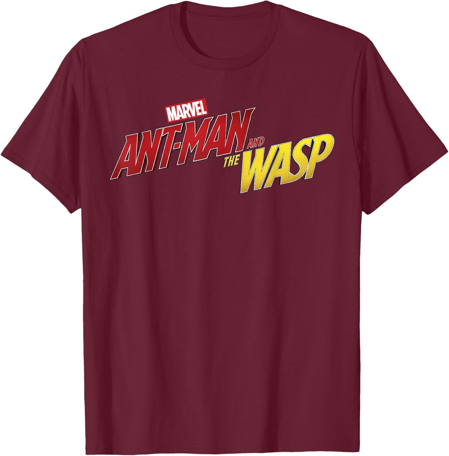 Marvel Ant-Man & The Wasp Official Film Logo Graphic T-Shirt - T-Shirt | Maroon