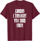 Cardio I Thought You Said Oreo Funny Gym Fitness Workout T-Shirt - T-Shirt | Maroon