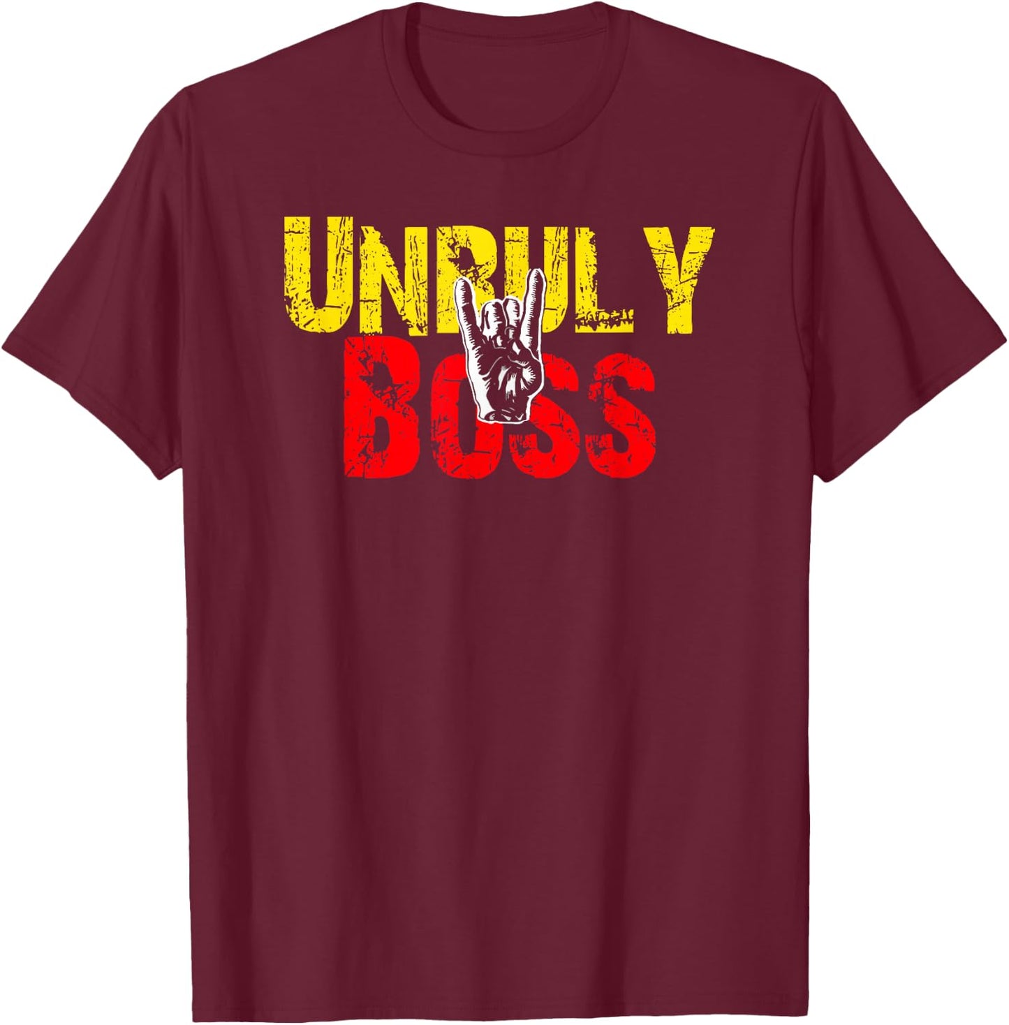 Unruly Boss Jamaica! Jamaican Dancehall Fan T-Shirt - T-Shirt | Maroon