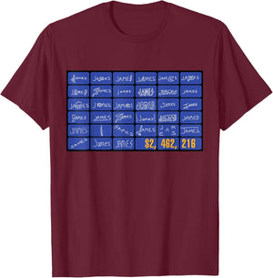 James! 33 Names (Championship ) T-Shirt - T-Shirt | Maroon