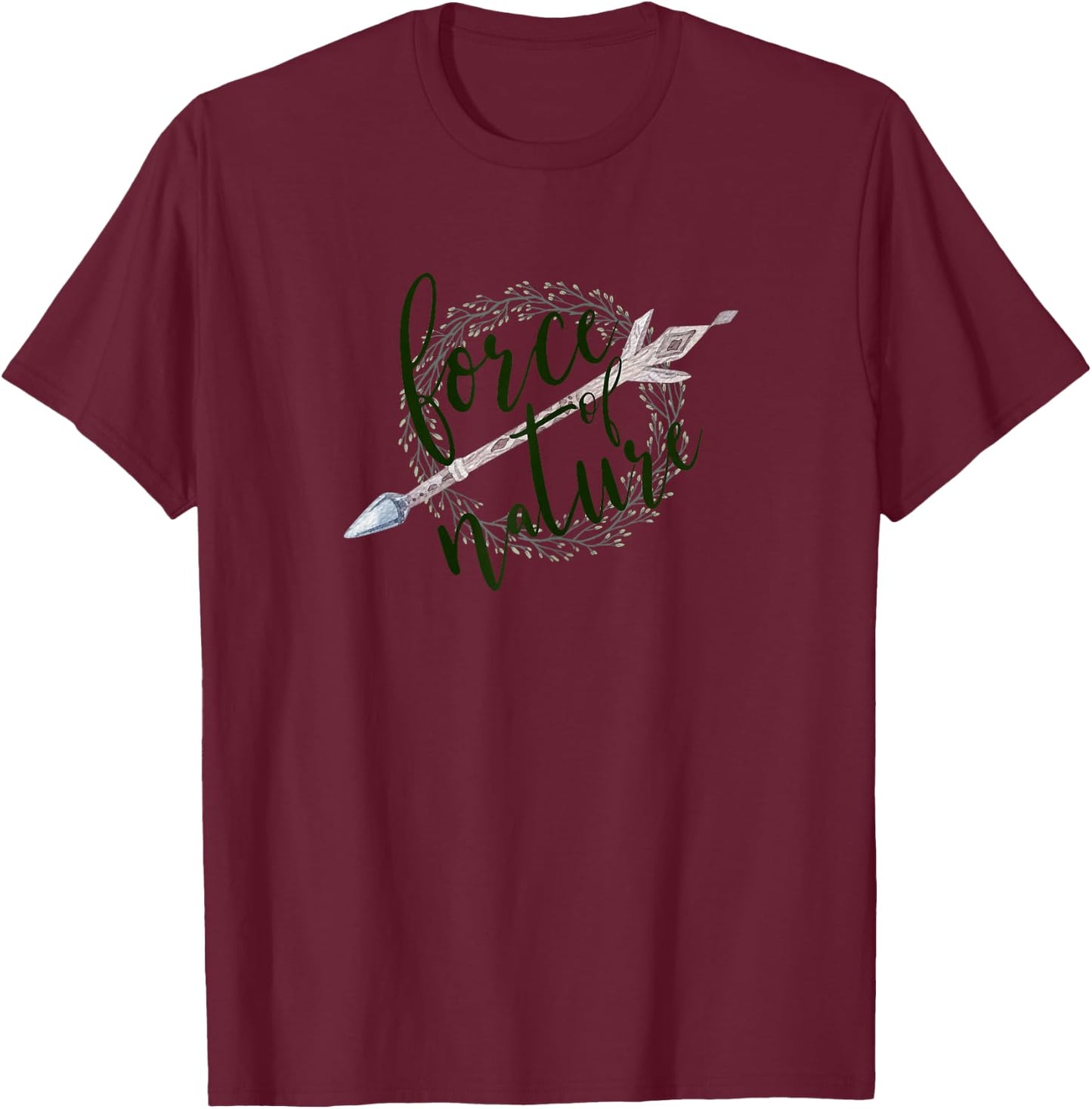 Force of Nature earthy T-Shirt - T-Shirt | Maroon