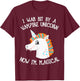 Vampire Unicorn Now I'm Magical Halloween Unicorn T-Shirt - T-Shirt | Maroon
