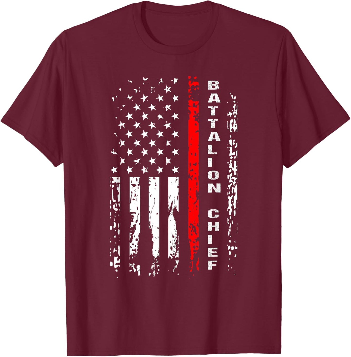 Firefighter Battalion Chief Shirt Battalion Chief Gift T-Shirt - T-Shirt | Maroon