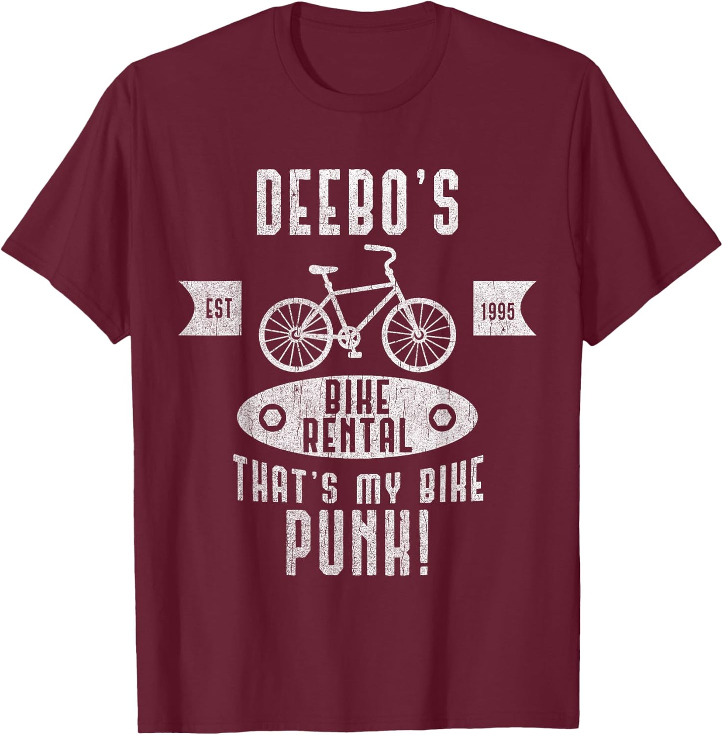 Deebo's Bike Rental T-Shirt - T-Shirt | Maroon