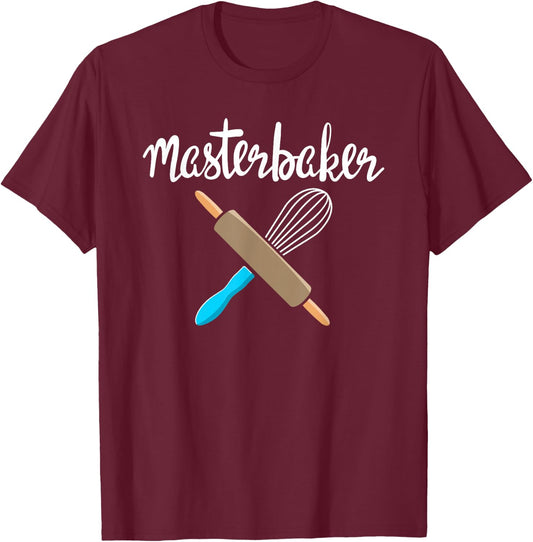 Masterbaker Baking Cake Funny Christmas Cookie Master-baker T-Shirt - T-Shirt | Maroon