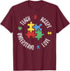 Autism Awareness Teacher Shirt Teach Accept Understand Love T-Shirt - T-Shirt | Maroon