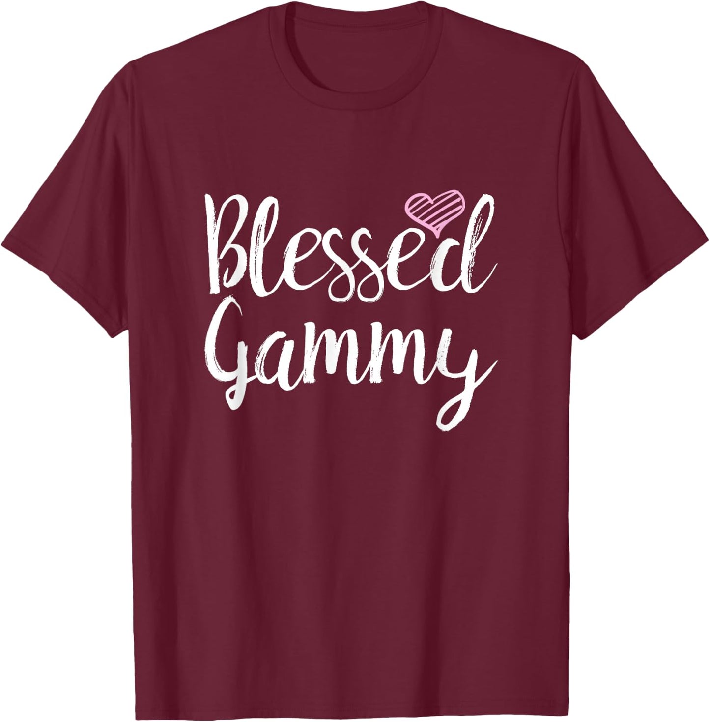 Blessed Gammy - Grandma Gifts T-Shirt - T-Shirt | Maroon