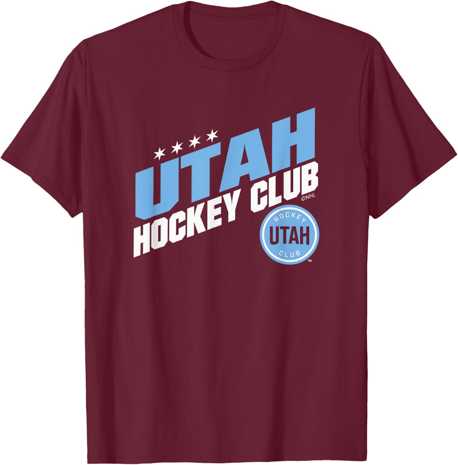 Utah Hockey Club Fuel Black Officially Licensed T-Shirt - T-Shirt | Maroon