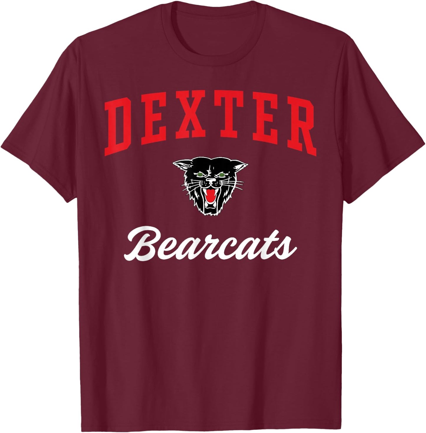 Dexter High School Bearcats T-Shirt - T-Shirt | Maroon