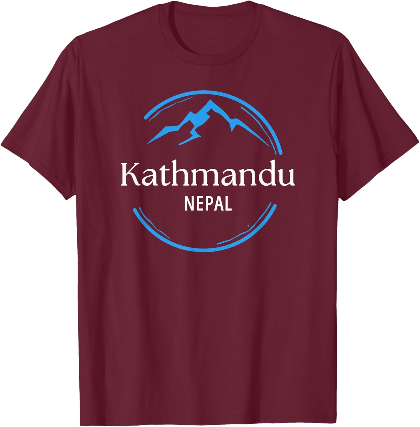 Kathmandu Nepal Vintage Retro Souvenirs T-Shirt - T-Shirt | Maroon