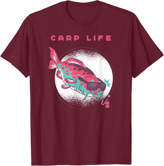 Carp fishing T-Shirt - T-Shirt | Maroon