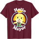 Animal Crossing Isabelle Hello Mayor Portrait T-Shirt - T-Shirt | Maroon