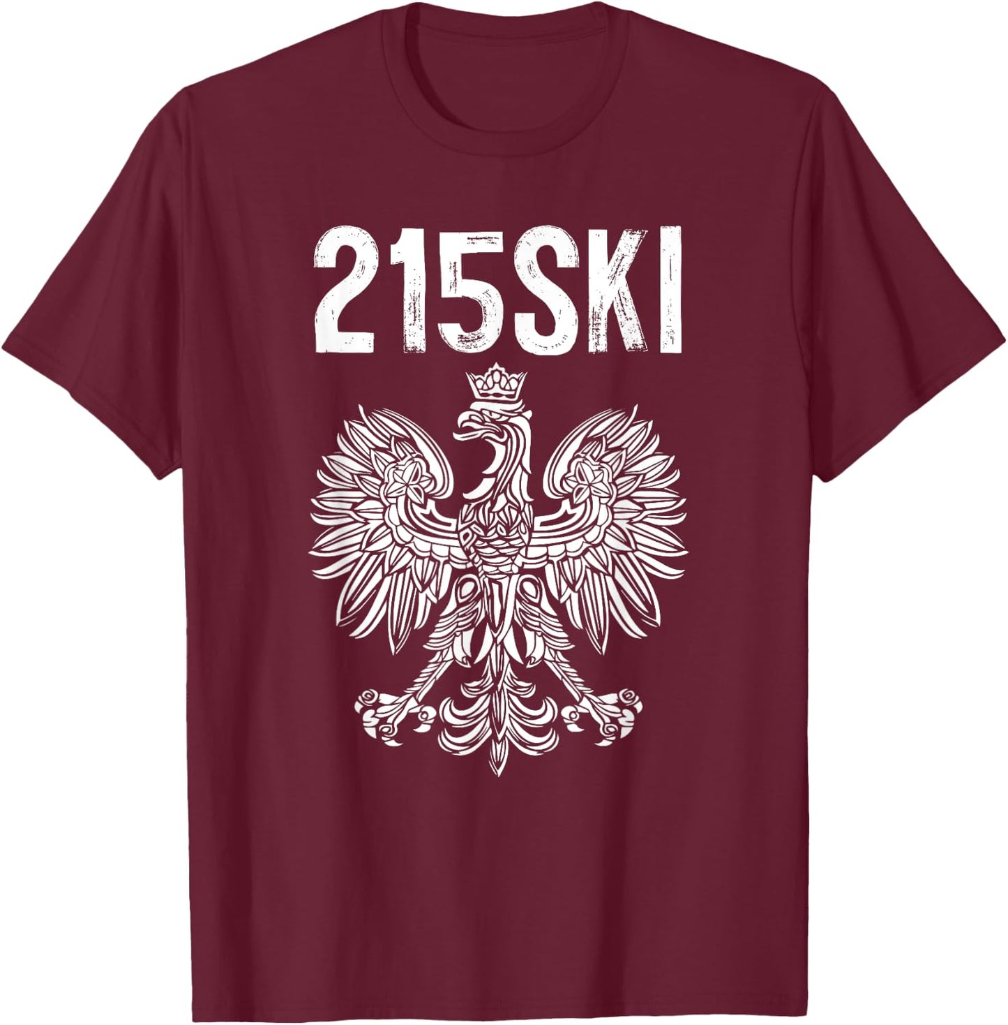 215SKI Philadelphia Polish Pride Dyngus Day T-Shirt - T-Shirt | Maroon