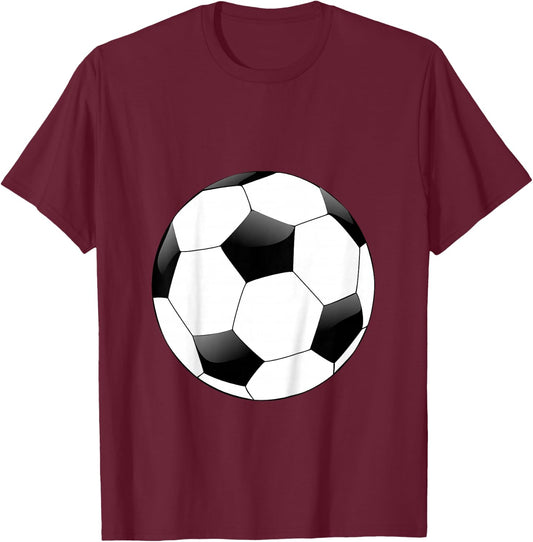 Toddler Soccer Ball Shirt T-Shirt - T-Shirt | Maroon