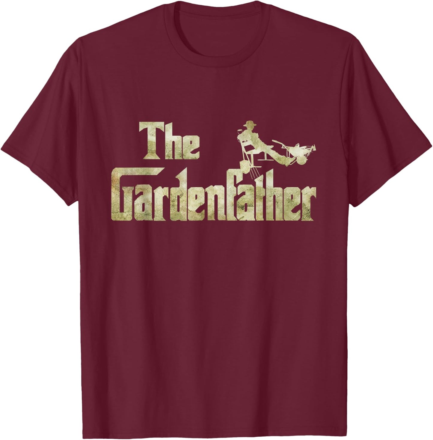 The Gardenfather Gardening Father Gift T-Shirt - T-Shirt | Maroon
