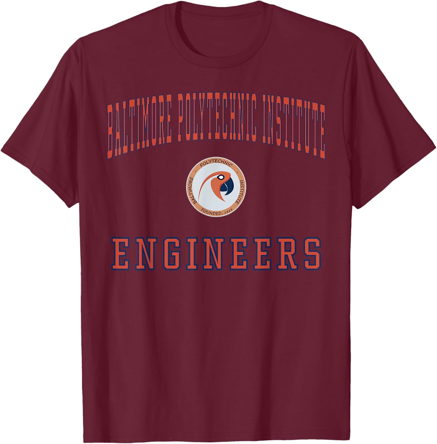 Baltimore Polytechnic Institute Engineers C1 T-Shirt - T-Shirt | Maroon