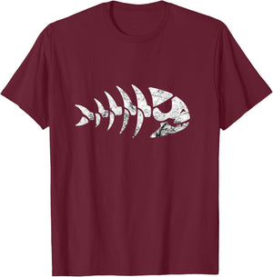 Pirate Fish FSM Pastafari Flying Spaghetti Monster T-Shirt - T-Shirt | Maroon