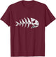 Pirate Fish FSM Pastafari Flying Spaghetti Monster T-Shirt - T-Shirt | Maroon