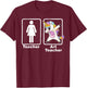 Funny Unicorn Art Teacher Art Teacher Gifts Women Girls Kids T-Shirt - T-Shirt | Maroon