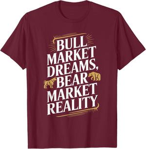Stock Market Financial Markets Day Trader Buy Low Sell High T-Shirt - T-Shirt | Maroon