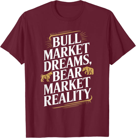 Stock Market Financial Markets Day Trader Buy Low Sell High T-Shirt - T-Shirt | Maroon