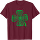 Lacrosse Sticks Shamrock clover irish lucky Lax gift T-Shirt - T-Shirt | Maroon
