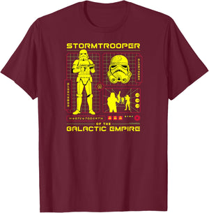 Star Wars - Stormtrooper Dark Digital T-Shirt - T-Shirt | Maroon