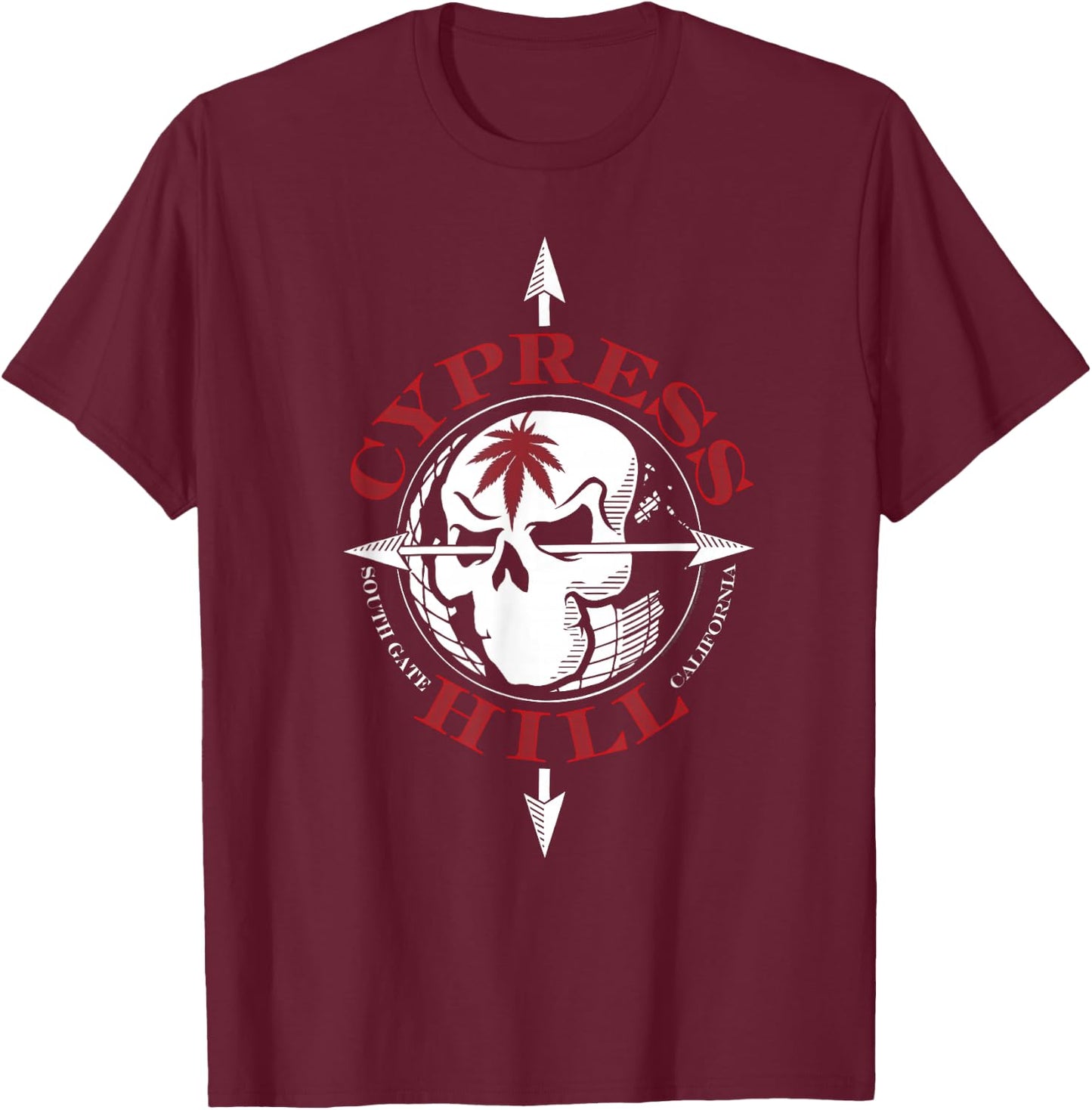 Cypress Hill - Kronologik T-Shirt - T-Shirt | Maroon